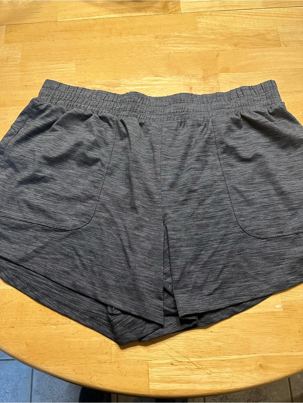 all in motion Heather Charcoal Athletic Pocket Shorts